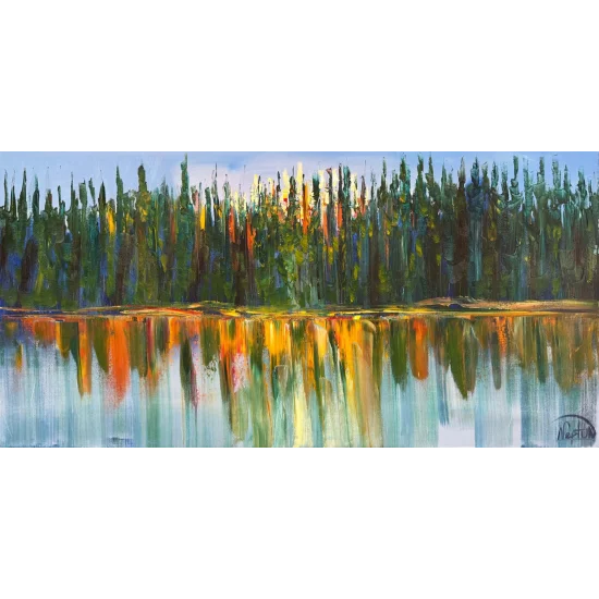 Yeşil Gerilim Yağlı Boya Tablosu