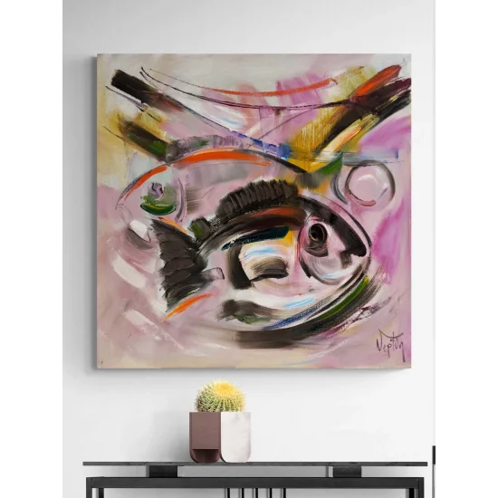 Dinamik Alan Yağlı Boya Tablosu