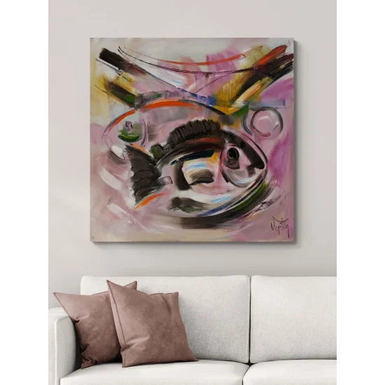 Dinamik Alan Yağlı Boya Tablosu