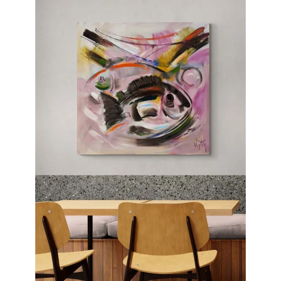 Dinamik Alan Yağlı Boya Tablosu