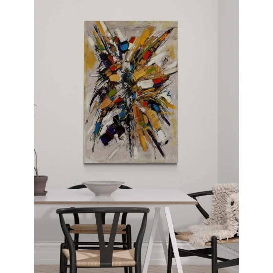 Bir Anın Parçaları Yağlı Boya Tablosu