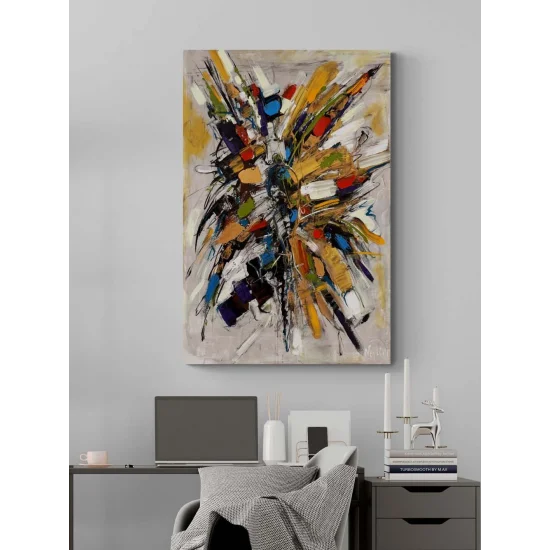 Bir Anın Parçaları Yağlı Boya Tablosu