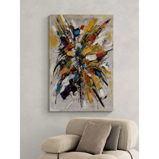 Bir Anın Parçaları Yağlı Boya Tablosu