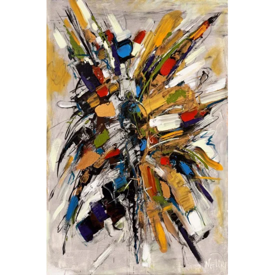 Bir Anın Parçaları Yağlı Boya Tablosu