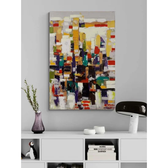 Denge Arayışı Yağlı Boya Tablosu