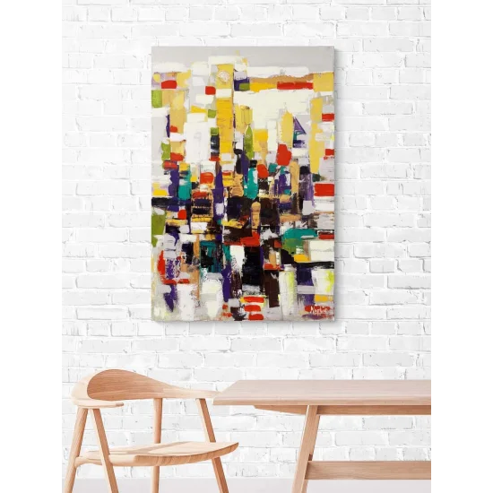 Denge Arayışı Yağlı Boya Tablosu