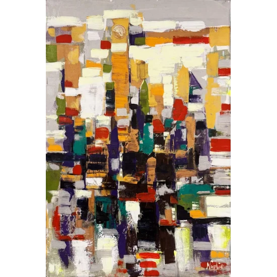 Denge Arayışı Yağlı Boya Tablosu