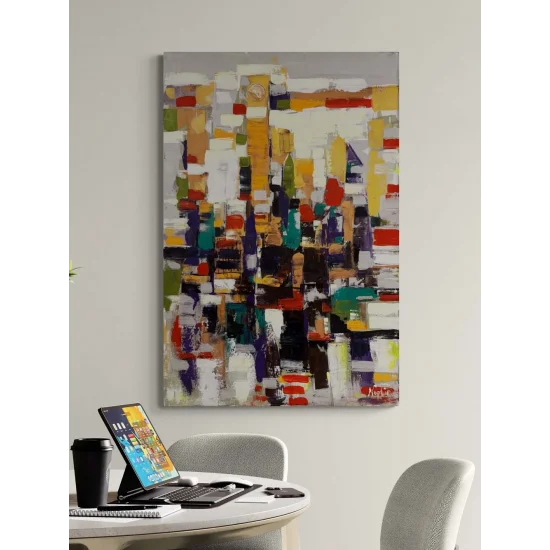 Denge Arayışı Yağlı Boya Tablosu