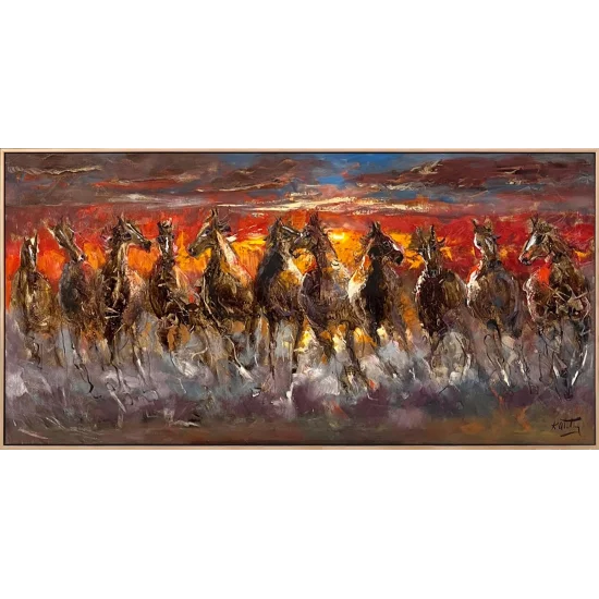 Those Running Toward Freedom Oil Painting