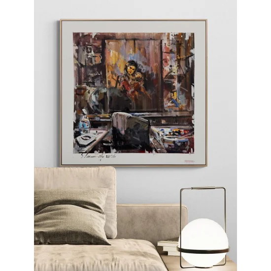 Resmin İçinde Yağlı Boya Tablosu