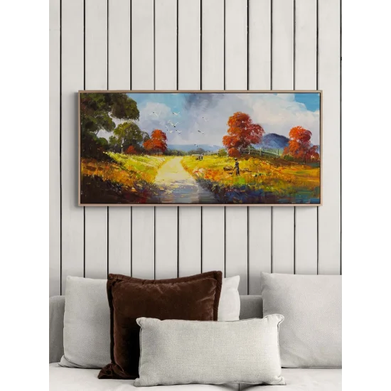 Sessiz Kır Yağlı Boya Tablosu