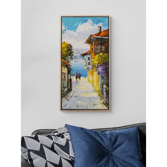 Boğazda Bahar Yağlı Boya Tablosu