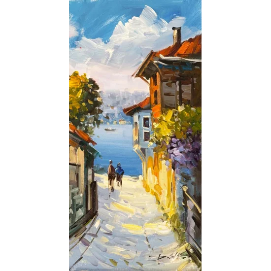 Boğazda Bahar Yağlı Boya Tablosu