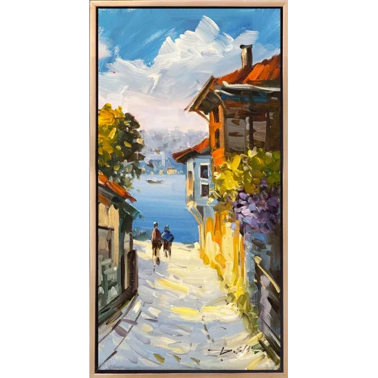 Boğazda Bahar Yağlı Boya Tablosu