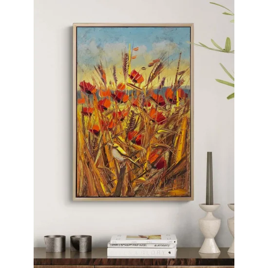 Kırda Buluşma Yağlı Boya Tablosu