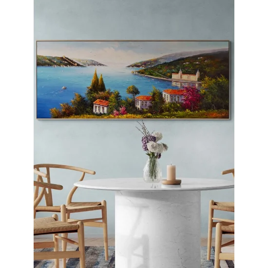 Zamansız Boğaz Yağlı Boya Tablosu