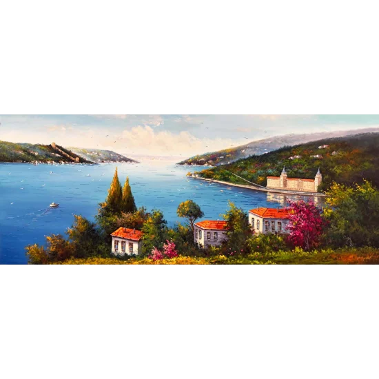 Zamansız Boğaz Yağlı Boya Tablosu