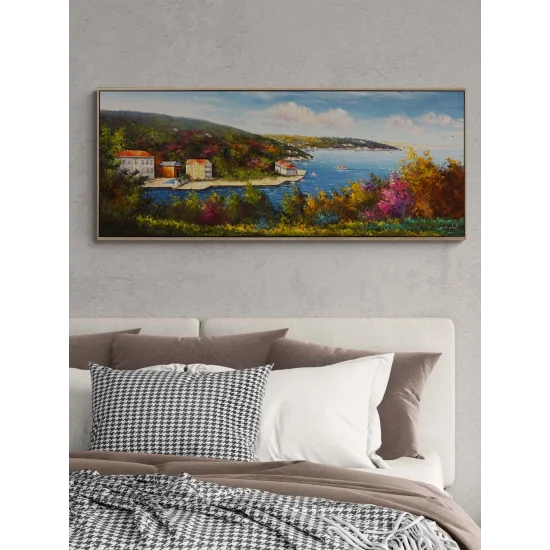 Boğazda Sonbahar Yağlı Boya Tablosu