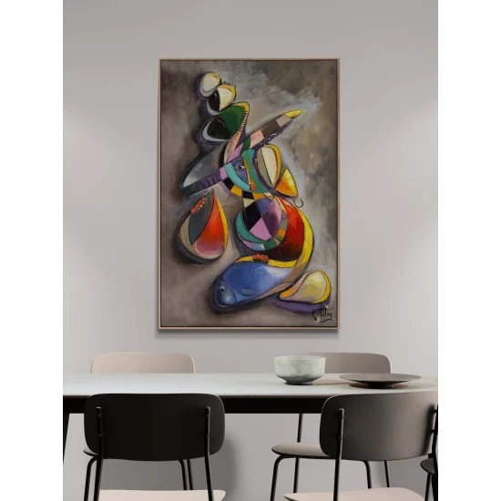 Duyunun Geometrisi Yağlı Boya Tablosu