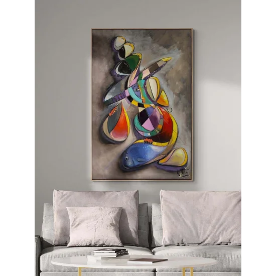 Duyunun Geometrisi Yağlı Boya Tablosu