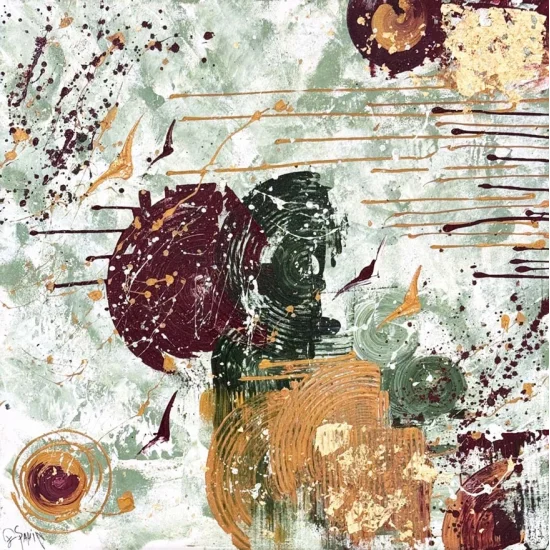 Kaotik Ahenk Yağlı Boya Tablosu