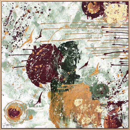 Kaotik Ahenk Yağlı Boya Tablosu