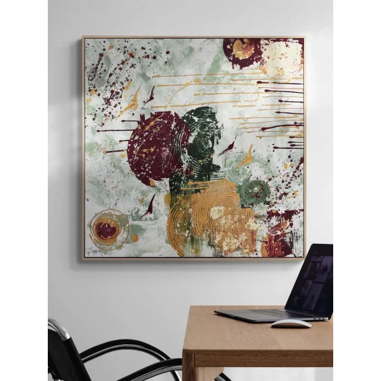 Kaotik Ahenk Yağlı Boya Tablosu