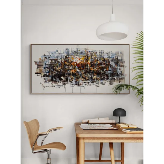 Zamana Dokunan Işık Yağlı Boya Tablosu