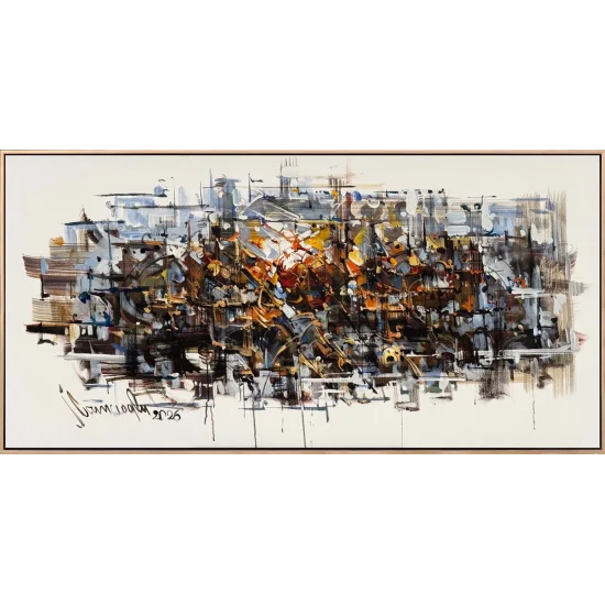 Zamana Dokunan Işık Yağlı Boya Tablosu