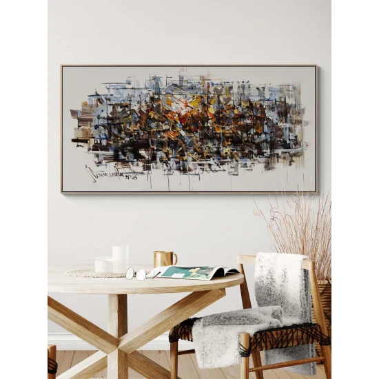 Zamana Dokunan Işık Yağlı Boya Tablosu