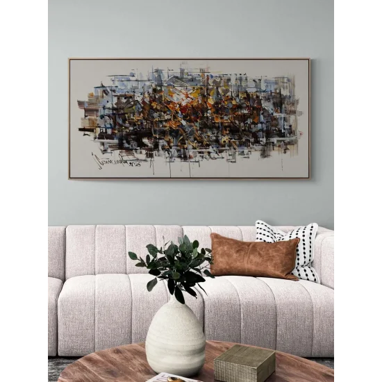 Zamana Dokunan Işık Yağlı Boya Tablosu