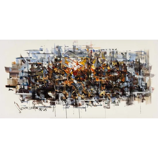 Zamana Dokunan Işık Yağlı Boya Tablosu