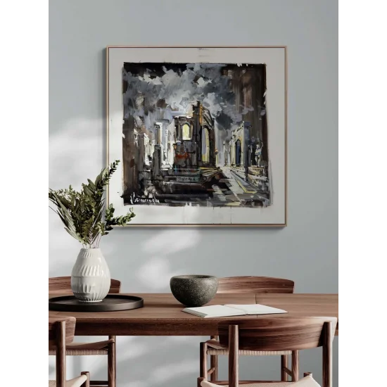 Antik Sessizlik Yağlı Boya Tablosu