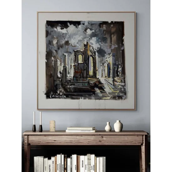 Antik Sessizlik Yağlı Boya Tablosu