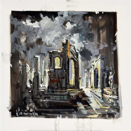 Antik Sessizlik Yağlı Boya Tablosu