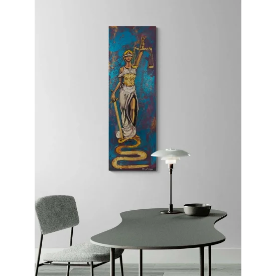 Justitianın Adaleti Yağlı Boya Tablosu