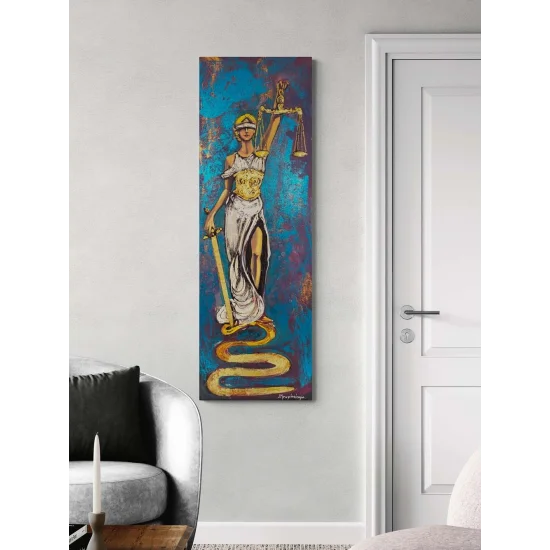 Justitianın Adaleti Yağlı Boya Tablosu