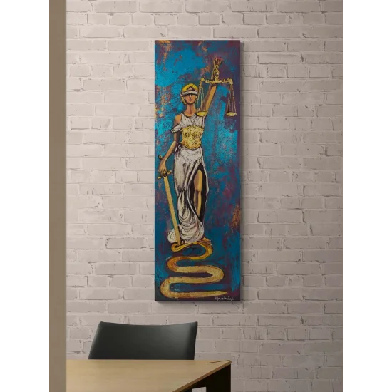 Justitianın Adaleti Yağlı Boya Tablosu