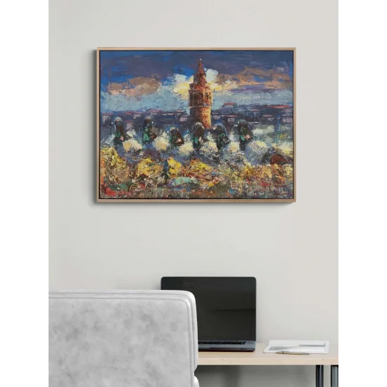 Galata’nın Güvercinleri Yağlı Boya Tablosu