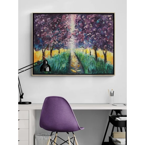 Gün Işığına Dokunan Yağlı Boya Tablosu