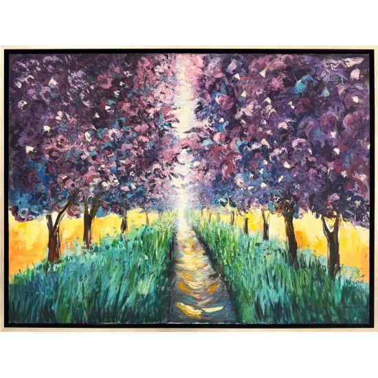 Gün Işığına Dokunan Yağlı Boya Tablosu