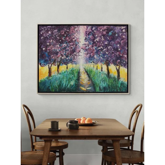 Gün Işığına Dokunan Yağlı Boya Tablosu