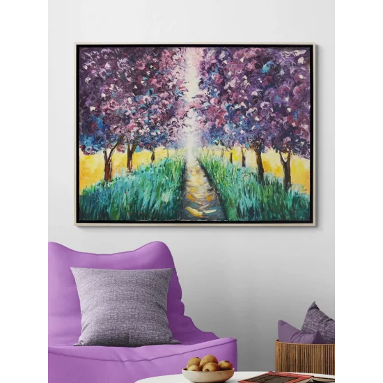 Gün Işığına Dokunan Yağlı Boya Tablosu