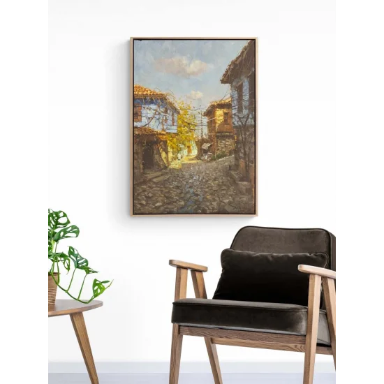 Anadolu’da Bir Gün Yağlı Boya Tablosu