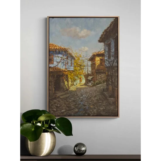 Anadolu’da Bir Gün Yağlı Boya Tablosu