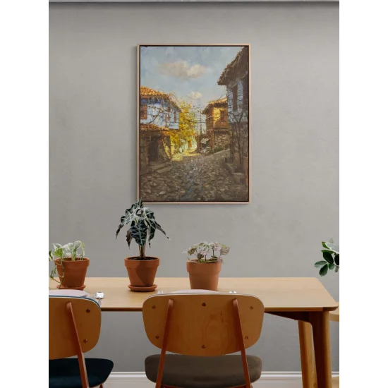 Anadolu’da Bir Gün Yağlı Boya Tablosu