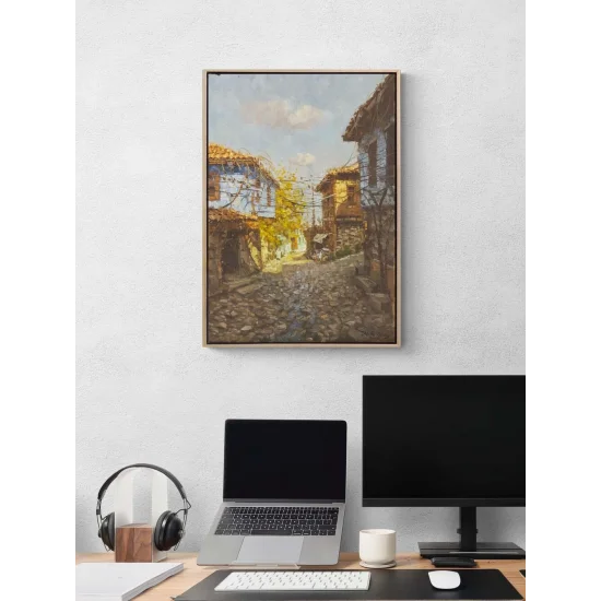 Anadolu’da Bir Gün Yağlı Boya Tablosu