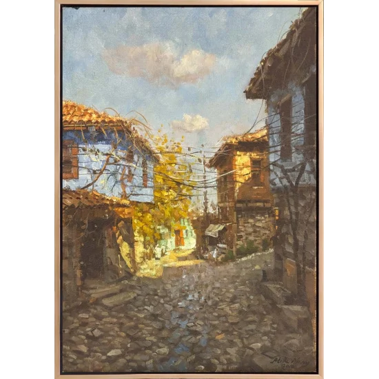 Anadolu’da Bir Gün Yağlı Boya Tablosu