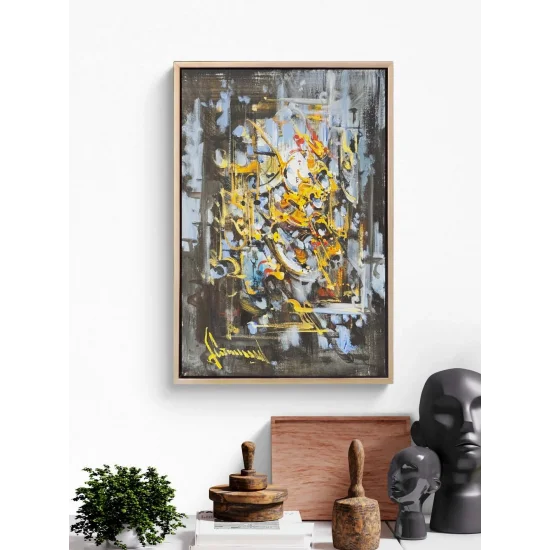 Dağılan Form Yağlı Boya Tablosu