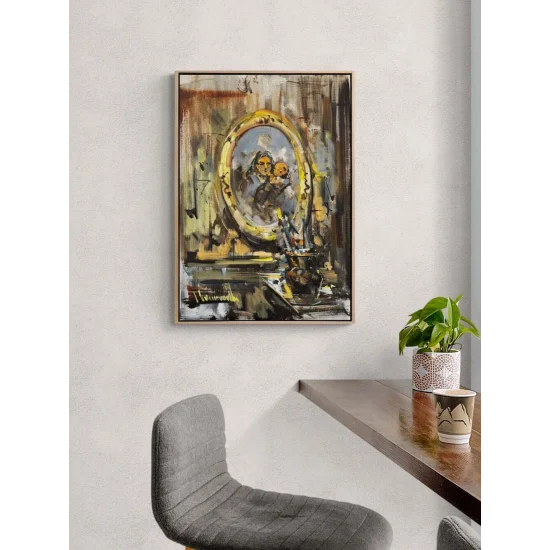 Çerçevede Hatıralar Yağlı Boya Tablosu